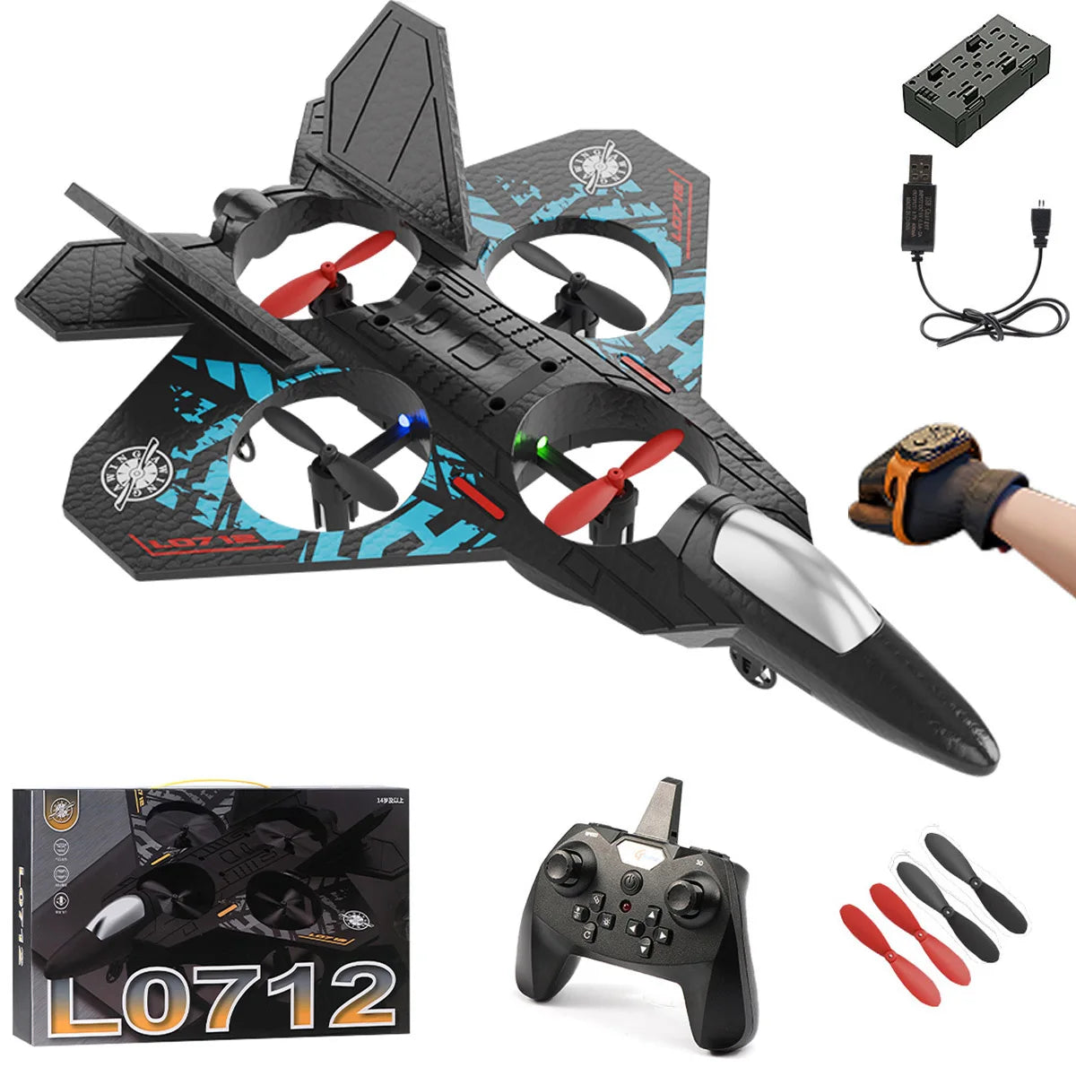 RC Fighter Drone  Quad Motor Gravity Sensor Aircraft - Product detail 13