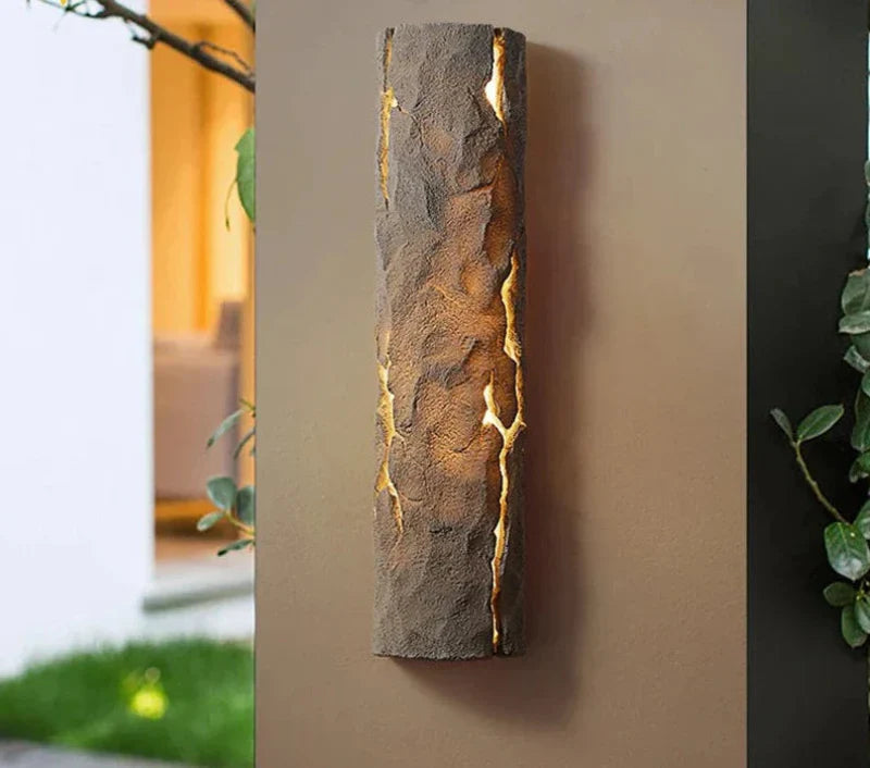 Modern Outdoor Wall Light Textured Bronze LED Sconce - Product detail 5
