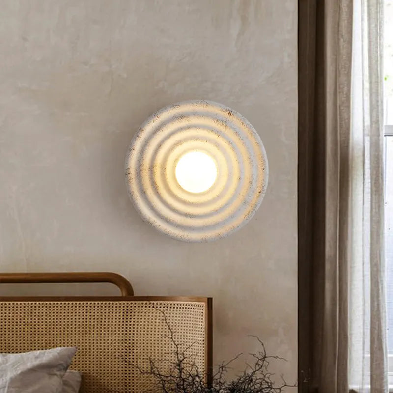 Minimalist Wall Light Nordic Ripple Effect Design - Detailed view