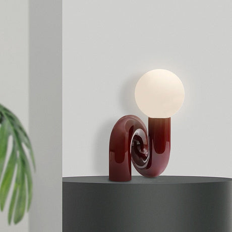 Modern Wall Light  Sculptural White Globe Design - Product detail 5
