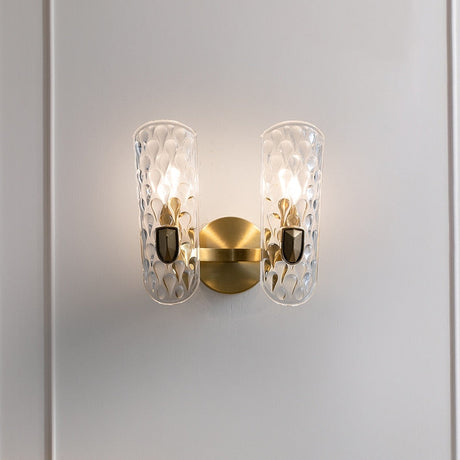 Modern Wall Sconce  Crystal Glass with Gold Base - Product detail 4