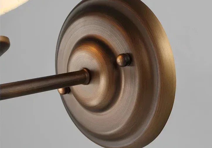 Modern LED Wall Sconce Brass Finish With Fabric Shade - Product detail 15