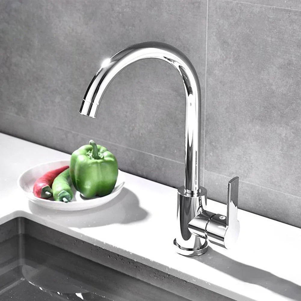 Modern Kitchen Faucet Chrome Single Handle Design - Product detail 5