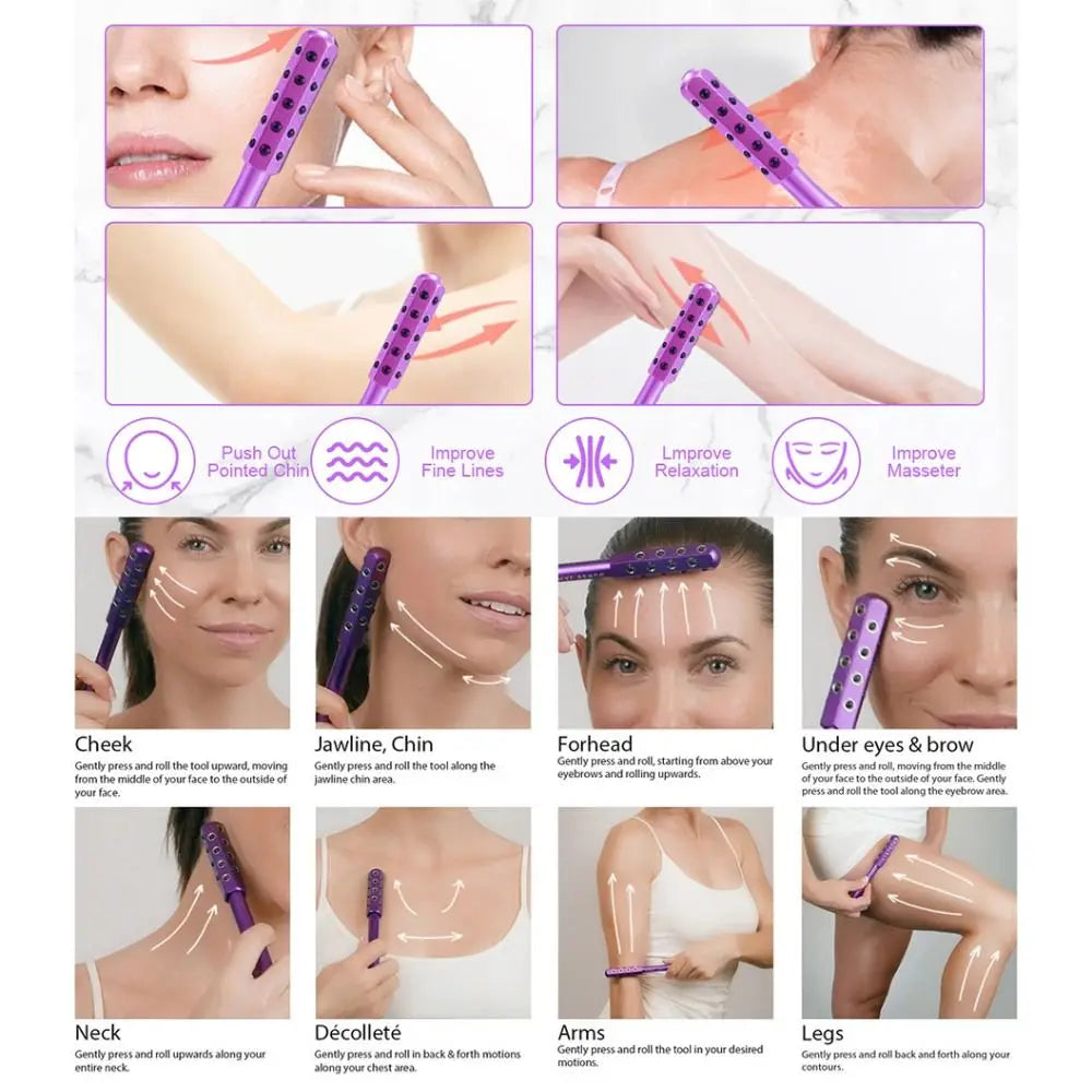 Germanium Facial Massage Roller Anti-Aging Skincare Tool - Product detail 12