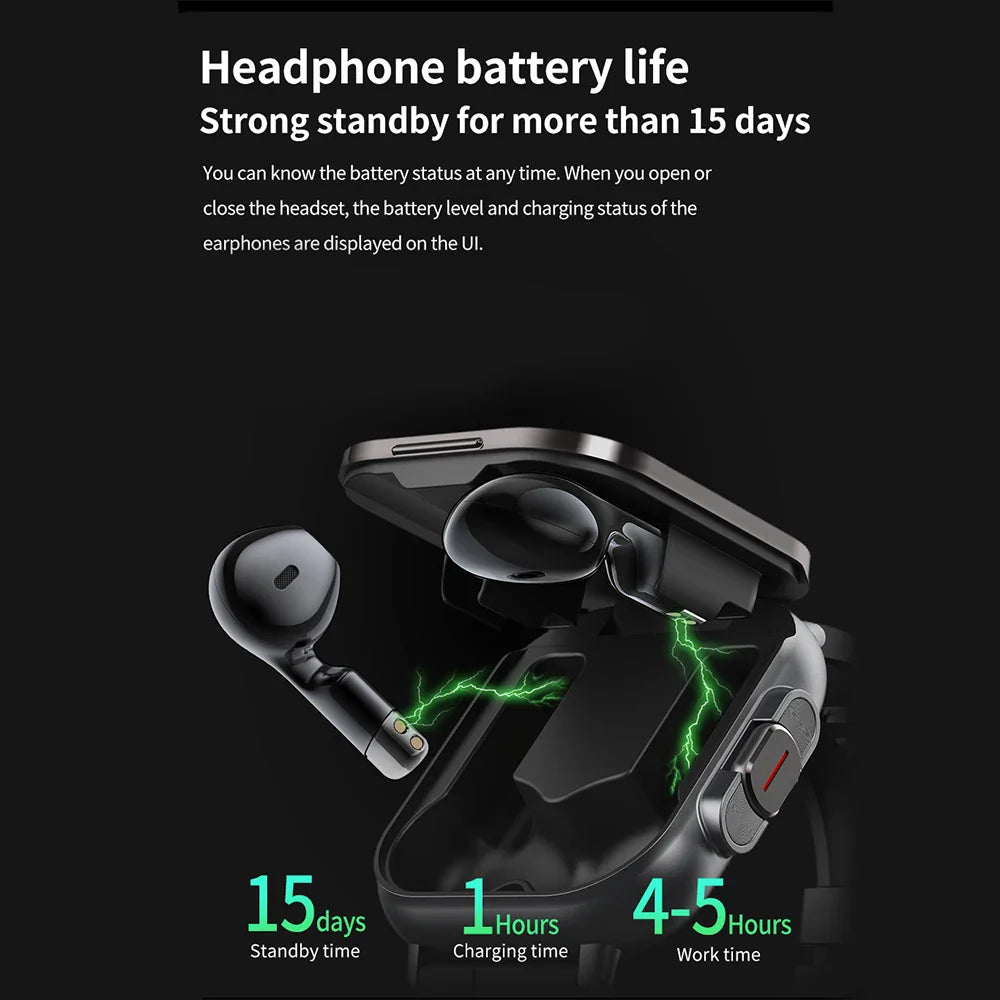 Smart Fitness Watch  2-in-1 AMOLED With Wireless Earbuds - Product detail 6