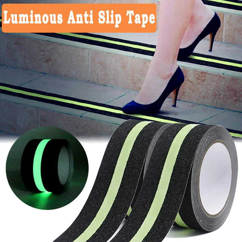 Safety Luminous Grip Tape Glow-in-Dark Anti-Slip Protection - Product showcase