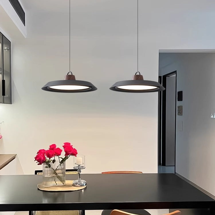 Scandinavian Pendant Light Wood Metal Dining Lamp - Product detail 5