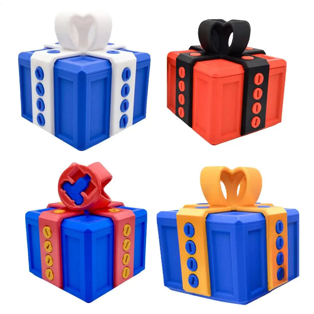 Puzzle Gift Box Interactive 3D Printed Design - Detailed view