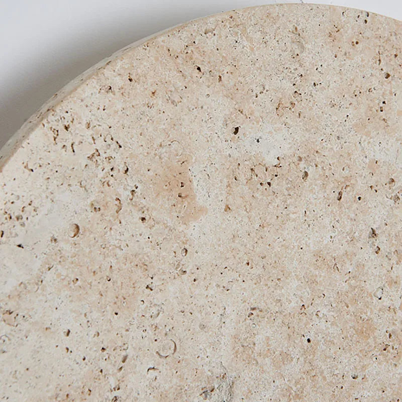 Round Travertine Wall Light Natural Stone LED Sconce - Product detail 6