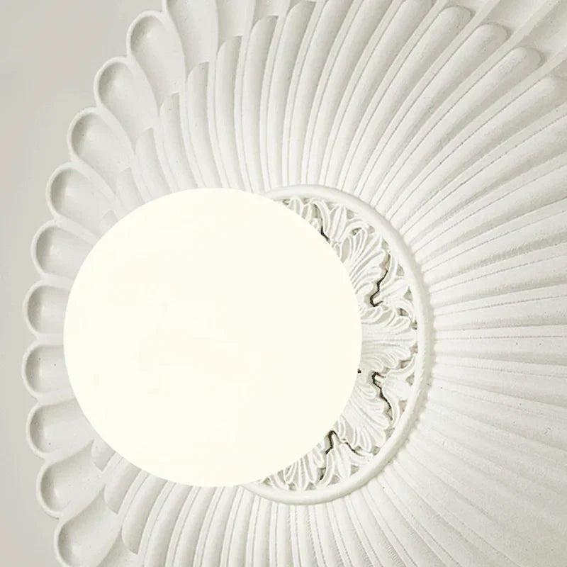 Modern French Wall Light Fluted Milk White Design - Product detail 7