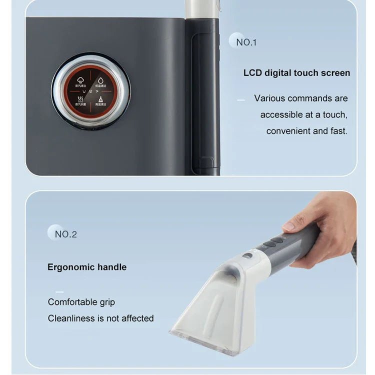 Smart Floor Vacuum Washer  Dual Tank Steam Cleaning System - Product example