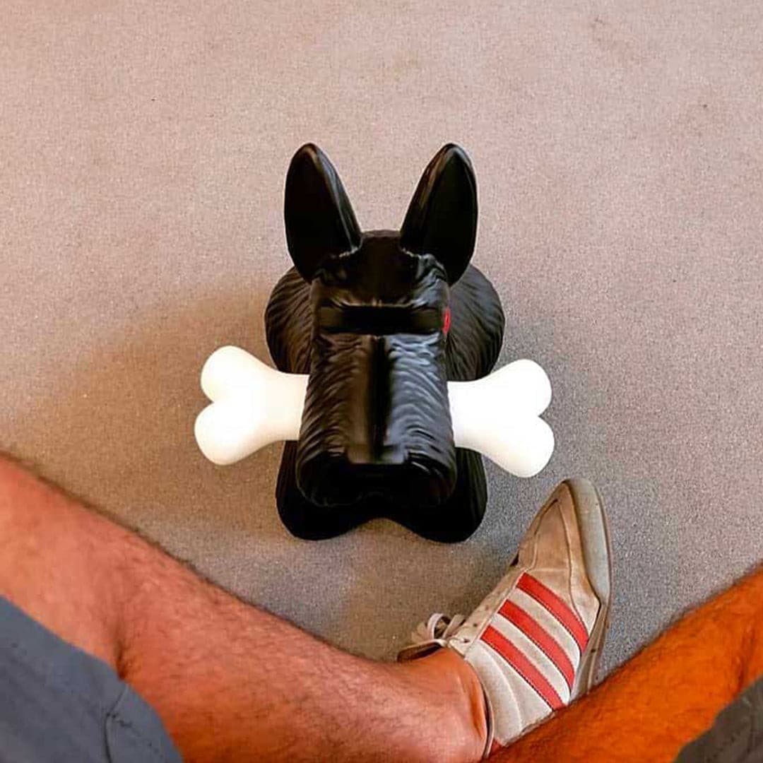 Scottie Dog Table Lamp LED Black Resin Design - Product detail 15