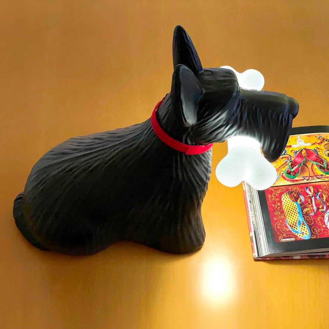 Scottie Dog Table Lamp LED Black Resin Design - Product detail 16