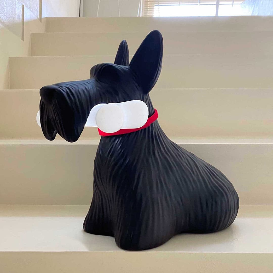 Scottie Dog Table Lamp LED Black Resin Design - Product detail 20