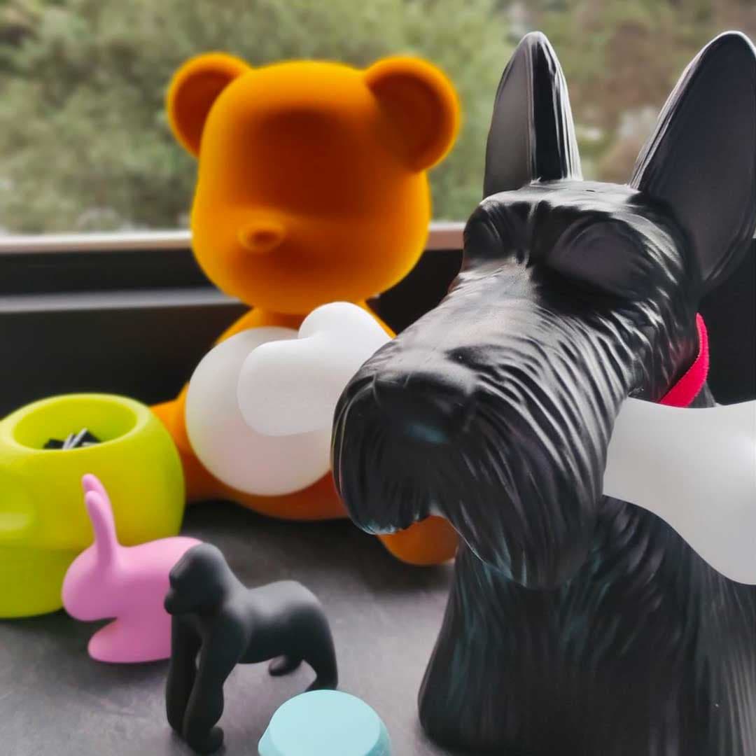 Scottie Dog Table Lamp LED Black Resin Design - Product detail 22