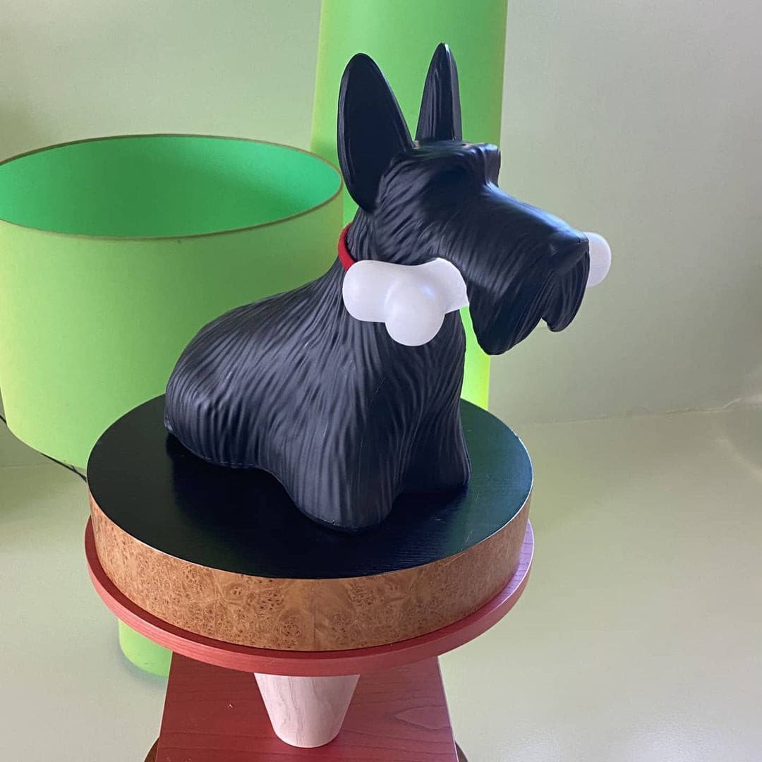 Scottie Dog Table Lamp LED Black Resin Design - Product detail 28