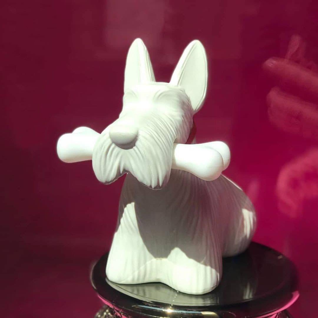 Scottie Dog Table Lamp LED Black Resin Design - Product detail 31