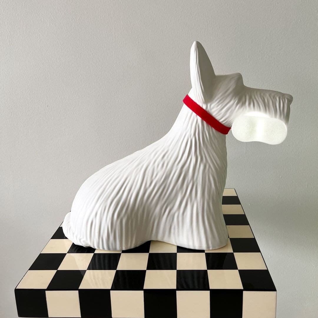 Scottie Dog Table Lamp LED Black Resin Design - Product detail 42