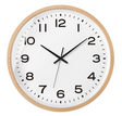Minimalist Wall Clock  Natural Wood Frame Design - Product example