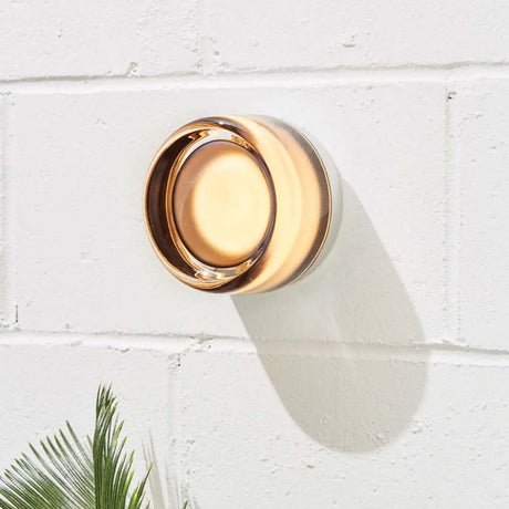 Modern Wall Light  Metallic Glass Dimpled Design - Product showcase
