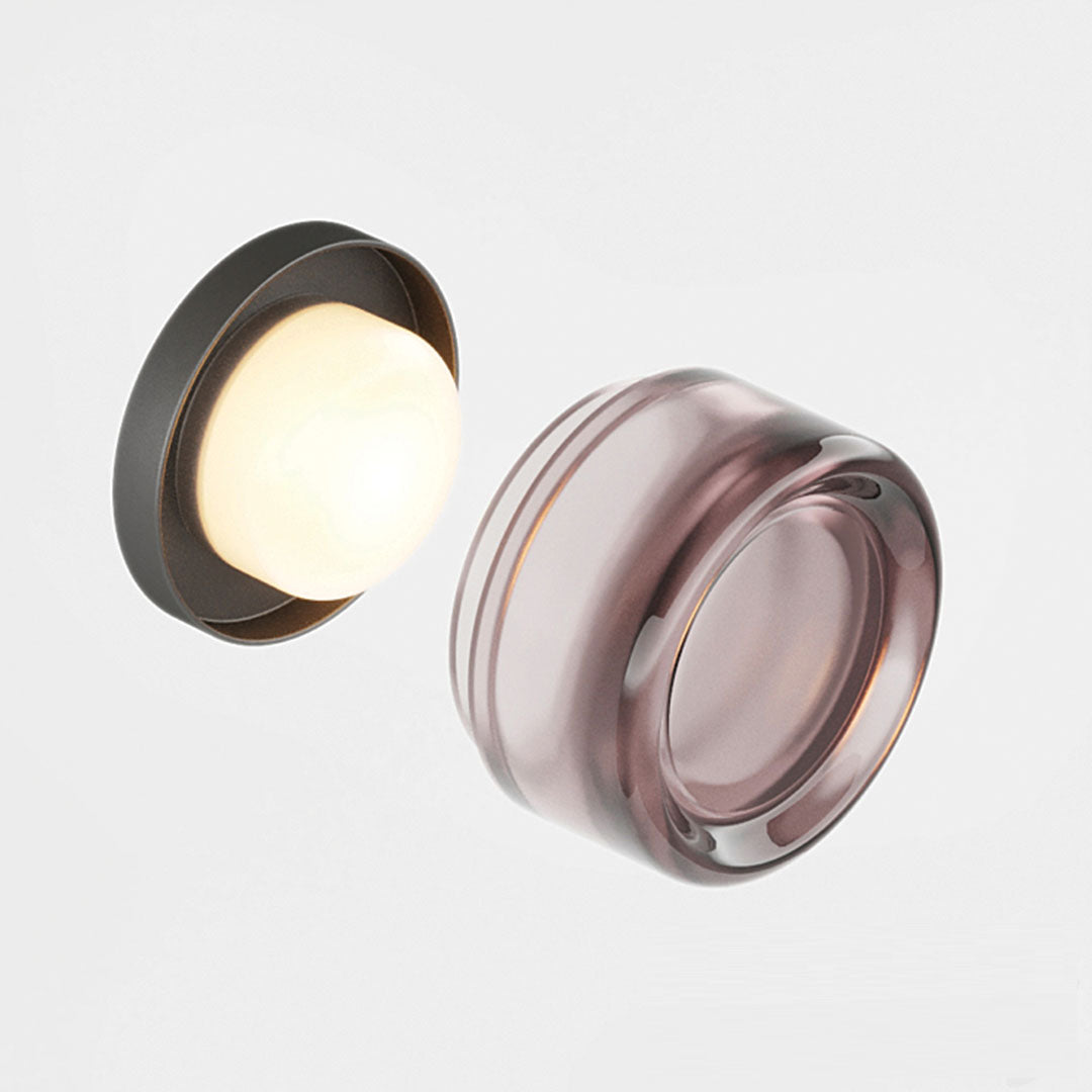 Modern Wall Light Metallic Glass Dimpled Design - Product detail 8