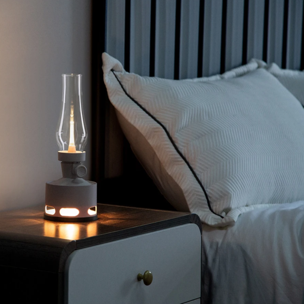 Vintage LED Lantern  Glass  Aluminum Nostalgic Design - Product detail 15