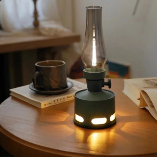 Vintage LED Lantern  Glass  Aluminum Nostalgic Design - Product detail 21