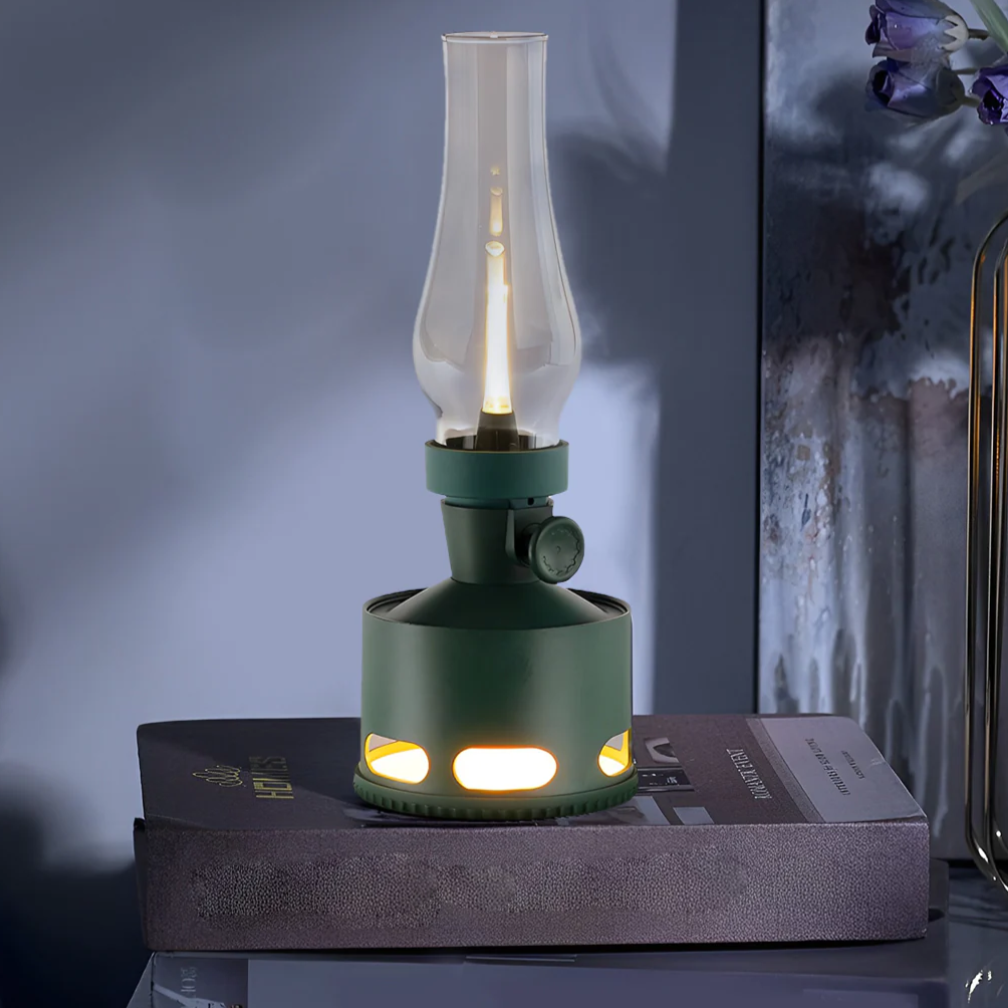 Vintage LED Lantern  Glass  Aluminum Nostalgic Design - Product detail 22