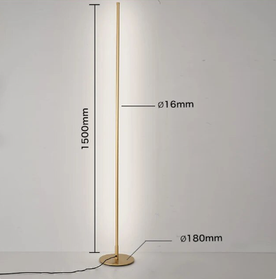 LED Floor Lamp Modern Gold Minimalist Design - Product detail 4