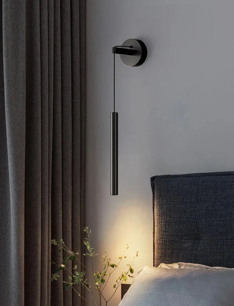 Modern Wall Reading Light Slim Copper LED Sconce - Product detail 7