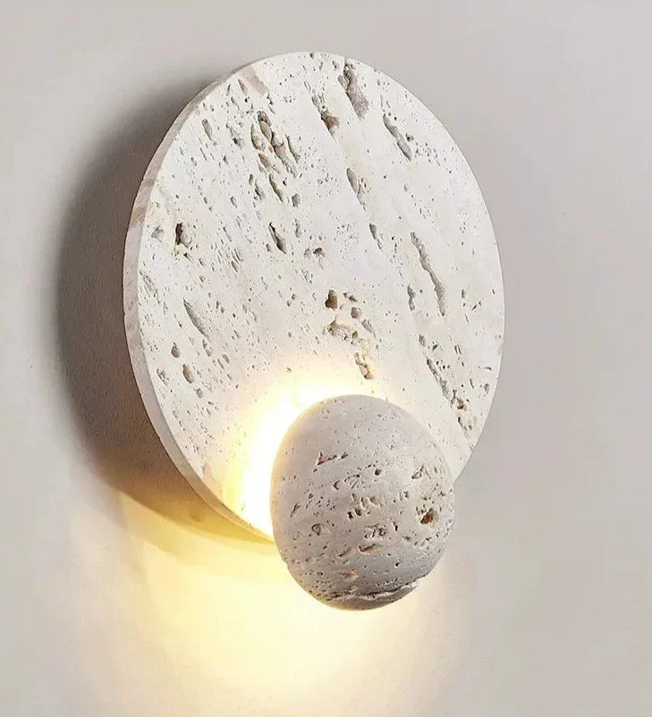 Stone Wall Light Natural Textured Round Design - Product detail 11