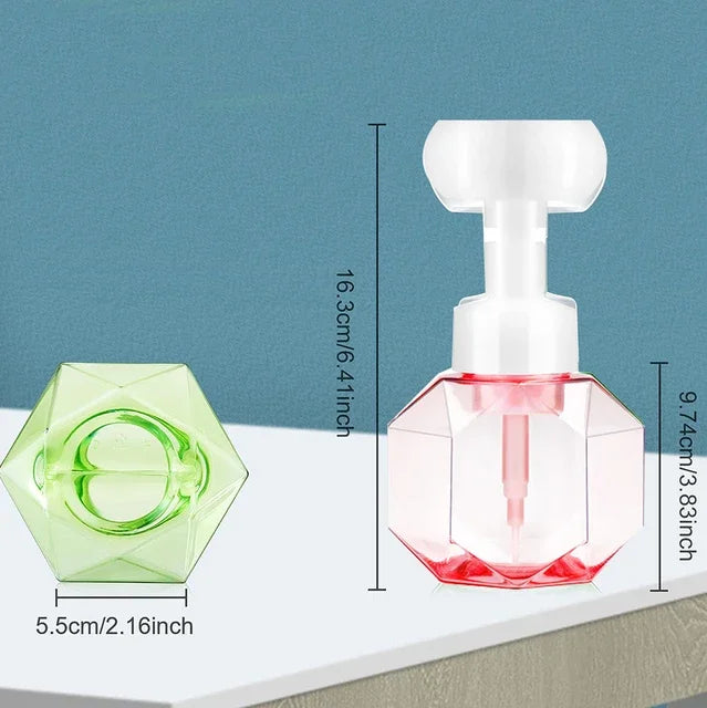 Geometric Soap Dispenser  Crystal-Cut Design With Foam Flower - Product detail 10