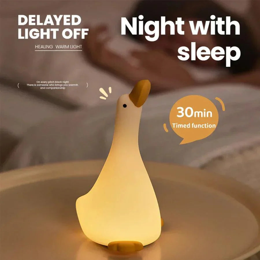 Silicone Duck Night Light  Warm LED Kids Room Lamp - Product detail 5