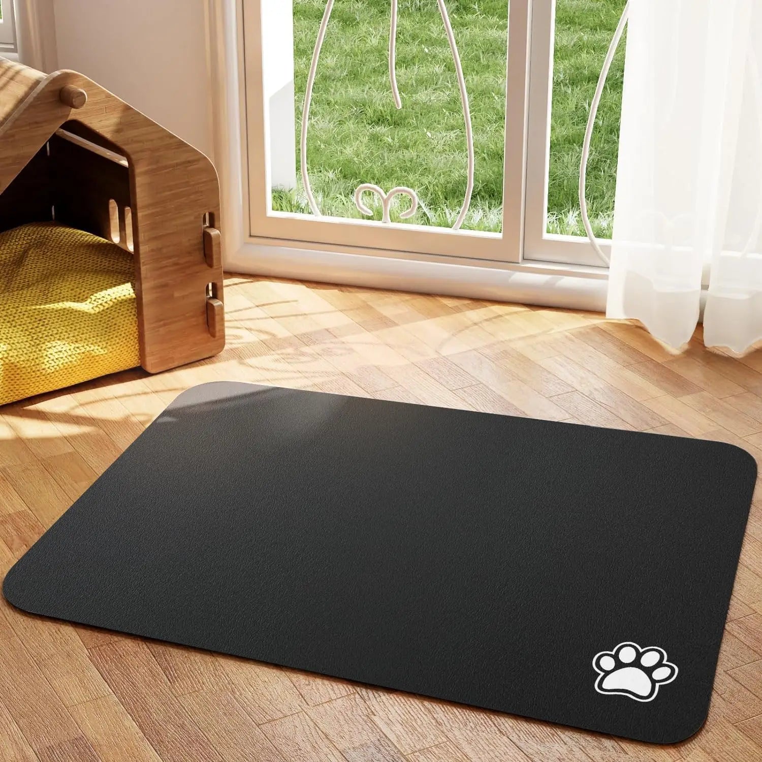 Pet Food Mat  Quick-Dry Absorbent Floor Protection - Detailed view