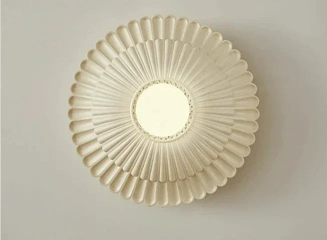 Modern French Wall Light Fluted Milk White Design - Product detail 12