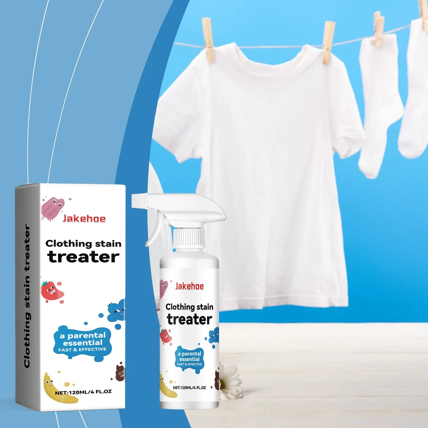 Professional Stain Remover Spray  Fast-Acting Fabric Cleaner - Product detail 6
