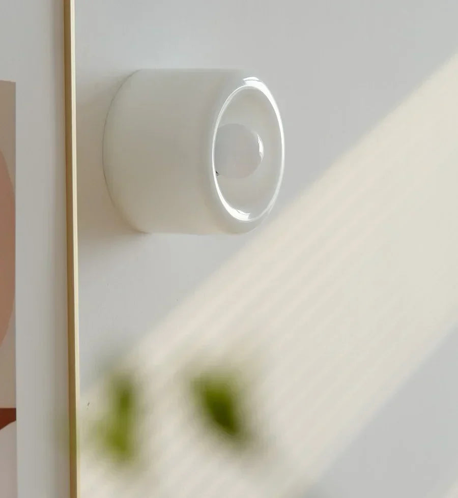 Modern Glass Wall Light Circular LED Ring Design - Product detail 9