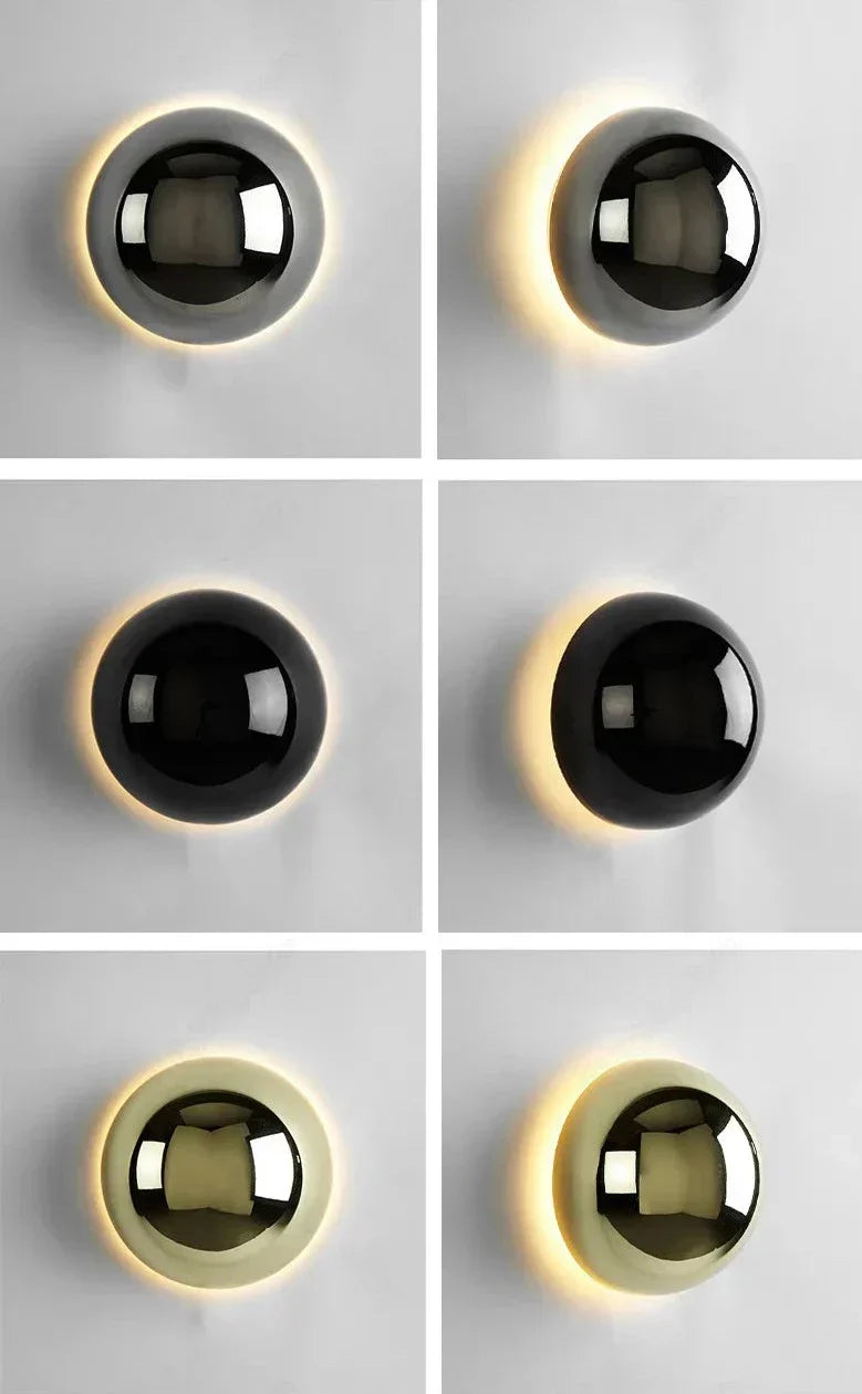 Modern Wall Sconce Metallic Dome Light Fixture - Product detail 13
