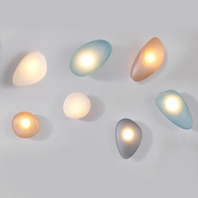 Modern Glass Wall Lamp Artistic Colored Acrylic Design - Product example