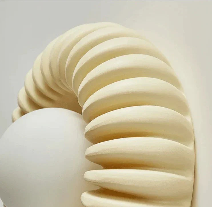 Modern Wall Sconce Fluted Resin Design With LED Light - Product detail 7