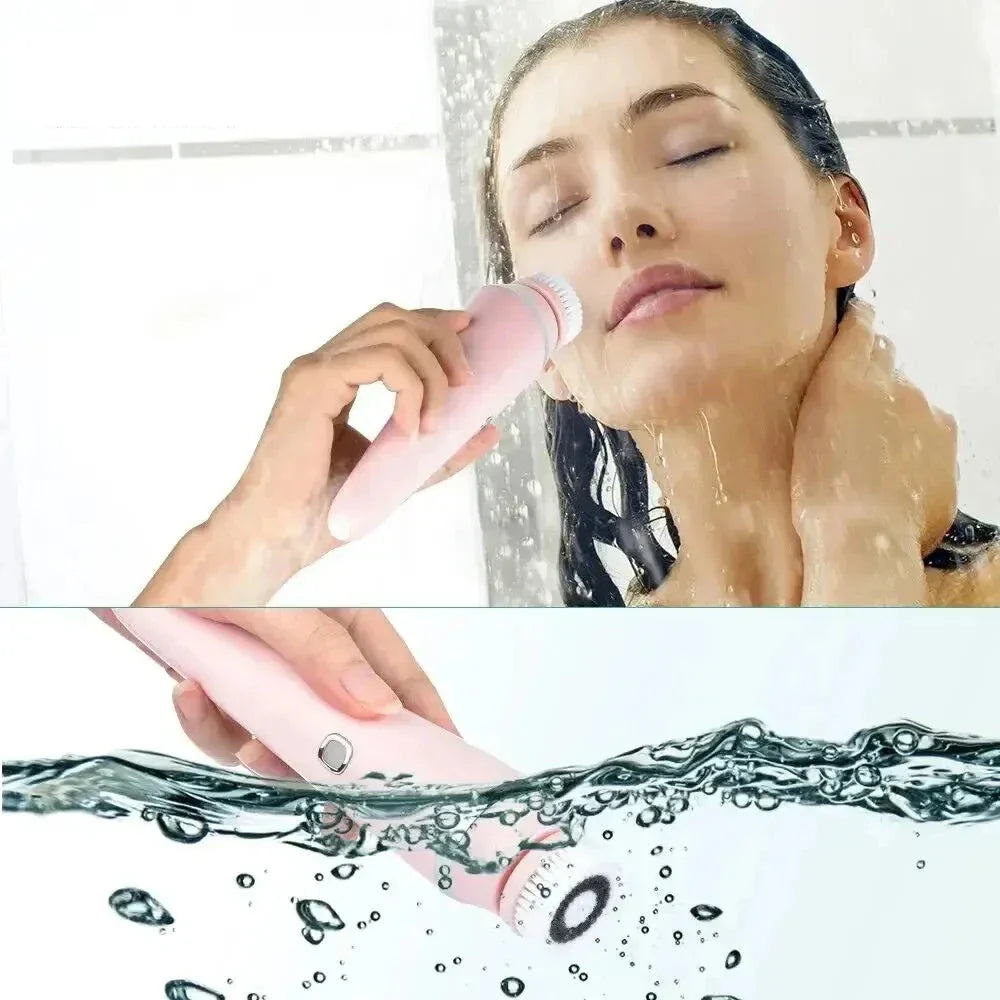 Sonic Facial Cleansing Brush  4-in-1 Waterproof Design - Detailed view