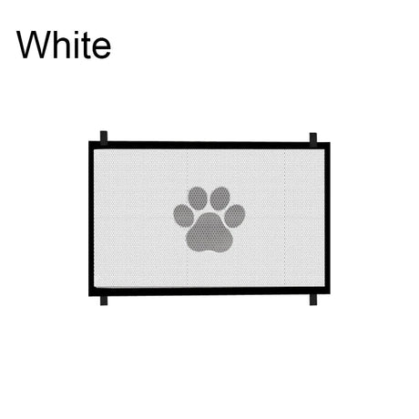 Retractable Pet Safety Gate  Mesh Barrier with Paw Print Design - Product detail 9