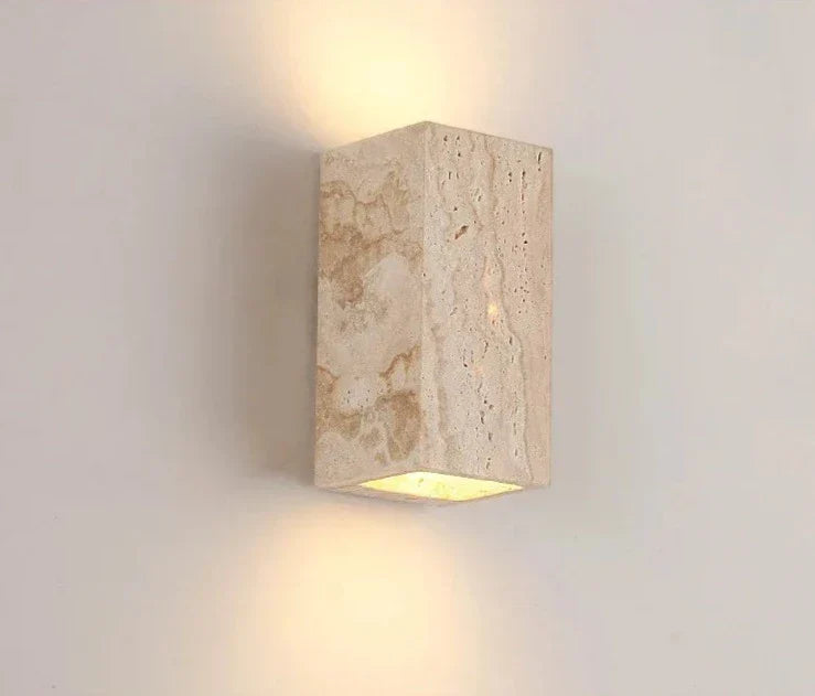 Modern Stone Wall Light Natural Travertine Finish - Product detail 16