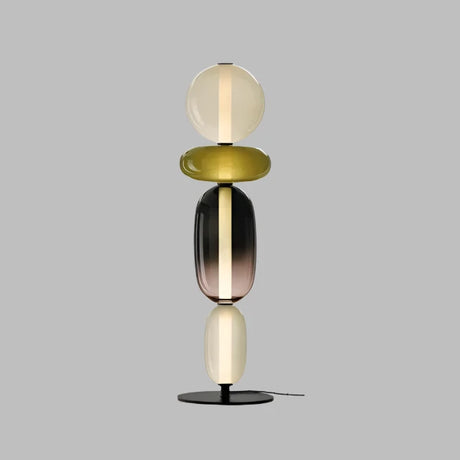 Modern Floor Lamp  Stacked Glass Spheres Design - Product detail 12