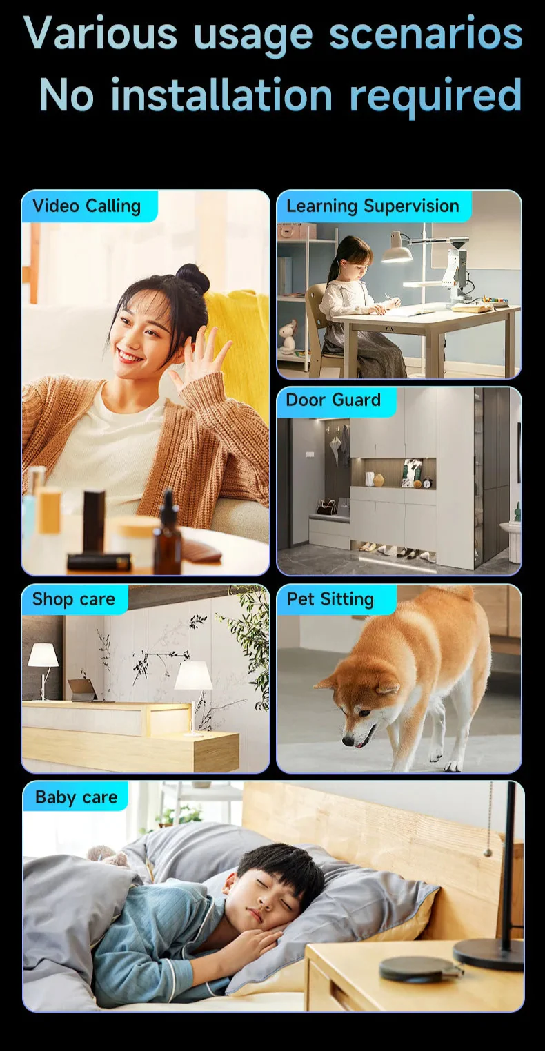 Smart Security Camera  4K Ultra HD Robot Design - Product detail 12