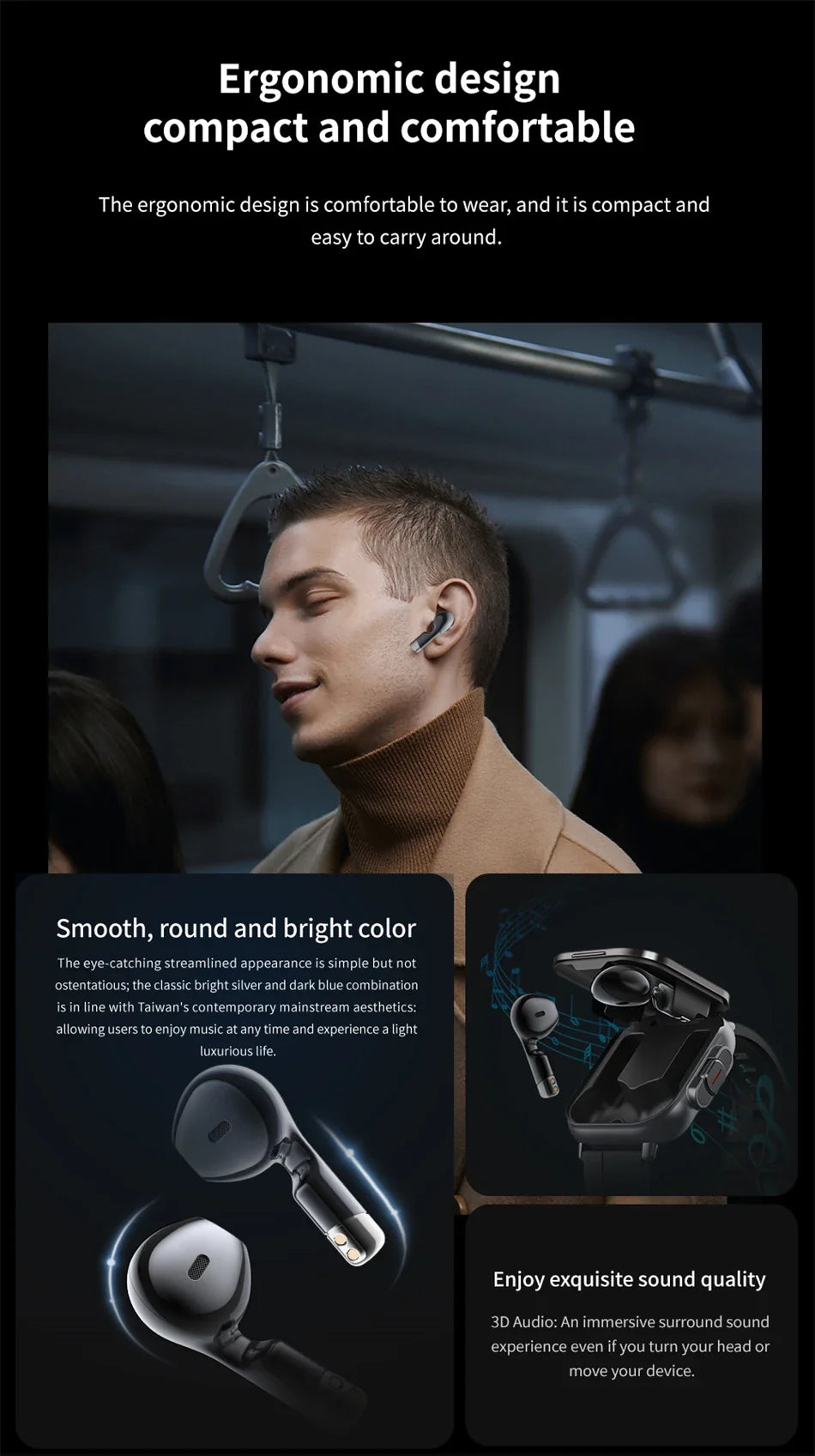 Smart Fitness Watch  2-in-1 AMOLED With Wireless Earbuds - Product detail 13