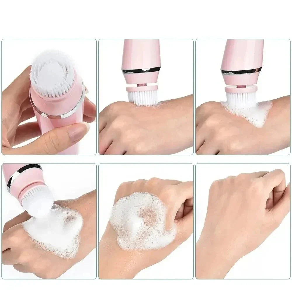 Sonic Facial Cleansing Brush  4-in-1 Waterproof Design - Product detail 6