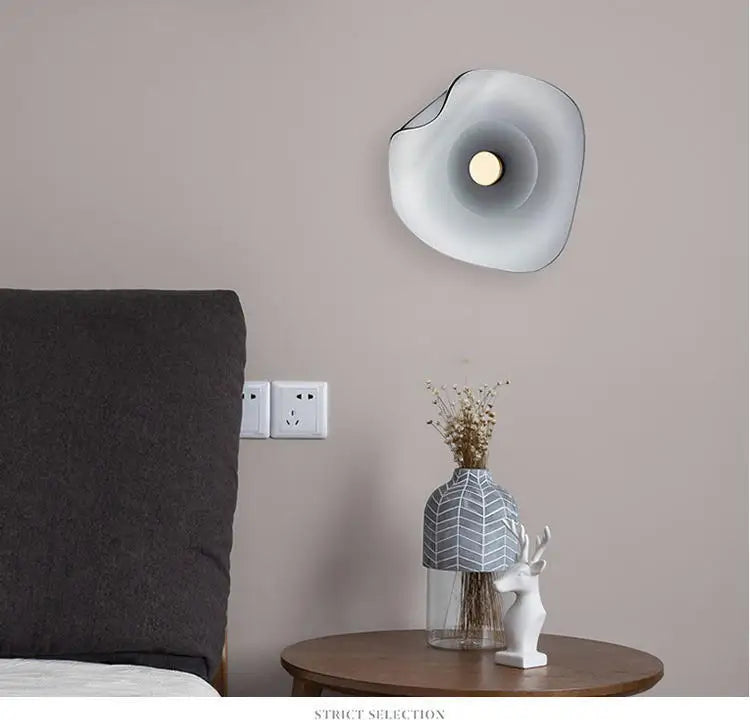 Modern Glass Wall Light Sculptural Stone Design - Product detail 9