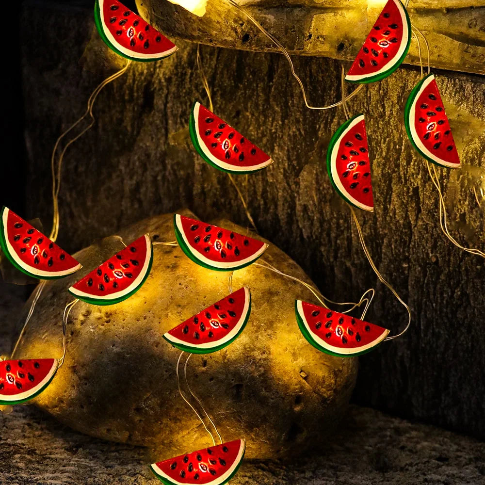 Summer String Lights  Watermelon LED Party Decor - Detailed view
