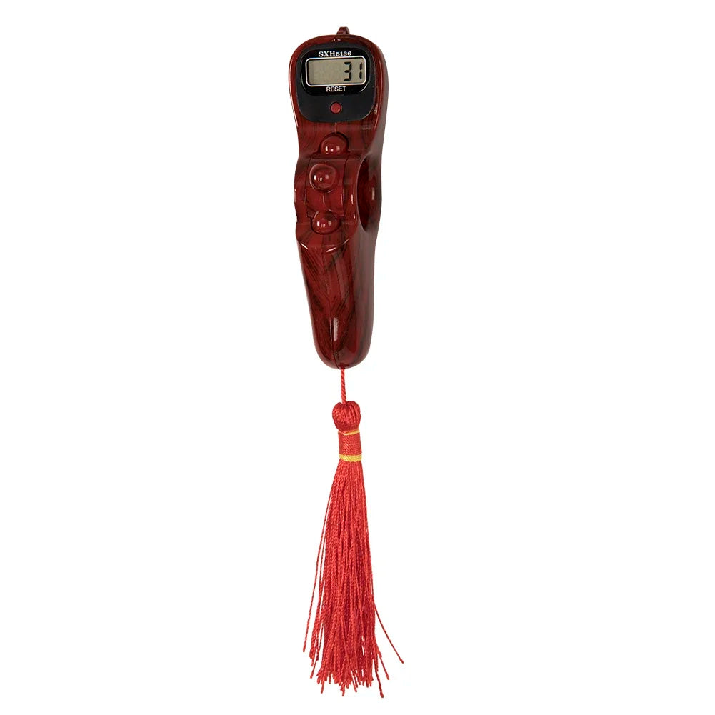 Digital Prayer Counter Wood Grain Design with Tassel - Product detail 13